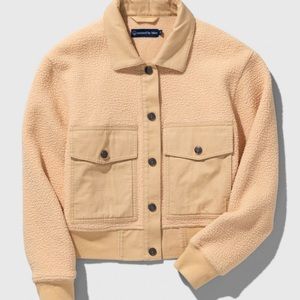 NWT Cream Cropped Sherpa Jacket (United By Blue)